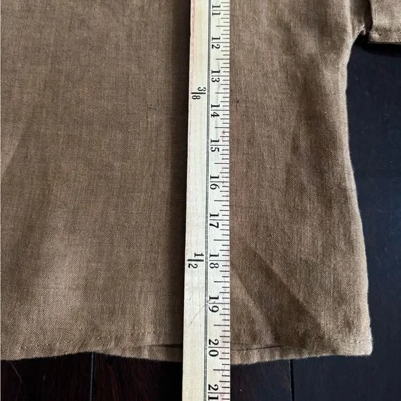 Banana Republic  Cruz Linen Utility Top Size Medium 100% Linen - Picture 11 of 12